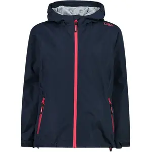 Veste imperméable à capuche fille CMP Bleu 4 ans 39X7985-N950 pas cher