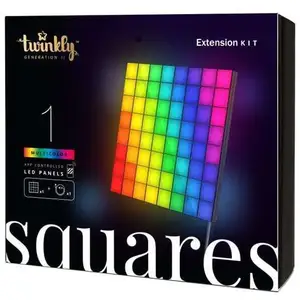 Twinkly RVB-Squares noir IP20 x1 extension pas cher
