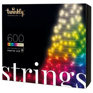 Guirlande connectée IP44 48m 600 LEDS multicolores RGBW TWINKLY STRINGS pas cher