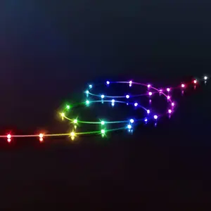 Guirlande lumineuse LED Twinkly Dots RVB, transparent, IP44, 10m