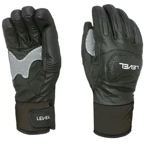 Level Gants de Course pour Homme, Noir, XXL