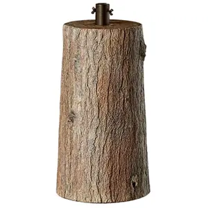 EDG Socle de sapin de Noël en résine effet naturel H 55 cm ø 30 cm pas cher