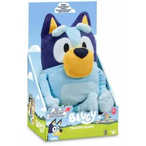 Bluey Jouet doux avec sons plastique bleu 30,50 x 17,80 x 14 cm  pas cher