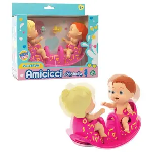 Coffret double balancoire avec 2 Cicciobello Amicicci pas cher