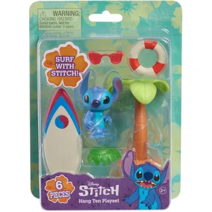 Famosa GP Toys Stitch Disney Stitch - Coffret Surf, Palmier Et Figurine pas cher