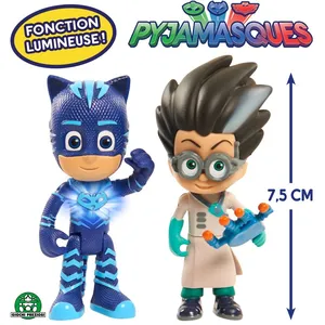 Set de 2 figurines Pyjamasques Modèle aléatoire