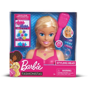 Tête à coiffer Barbie - Petit Modèle avec Accessoires - Giochi Preziosi pas cher