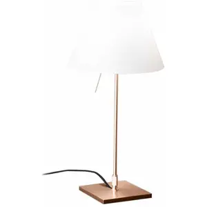 LUCEPLAN lampe de table COSTANZINA BRASS D13 pi.c LED (Blanc - Laiton et polycarbonate) pas cher