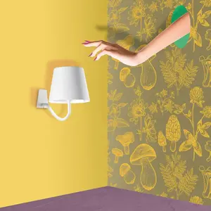 Comparateur de prix : Applique murale LED Zafferano Poldina avec batterie, blanc