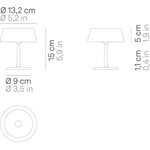 Zafferano Sister Light mini lampe batterie vertVendu parluminaire
