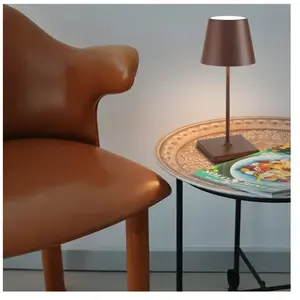 Comparateur de prix : Zafferano Lampe de table led Poldina Pro Mini Corten, rechargeable et dimmable