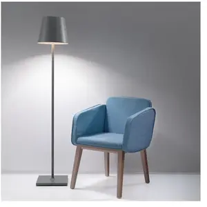 Comparateur de prix : ZAFFERANO Poldina PRO XXL Lampadaire/Lampe de table Gris Foncé