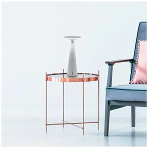 Zafferano Lampe de table led Dama Bianca avec entrée usb et fonction powerbank