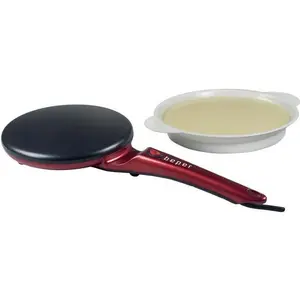 Comparateur de prix : Crêpière électrique - BEPER - Rouge - 800 W - Revêtement antiadhésif - Plaque en aluminium