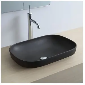 Scarabeo Glam Vasque à encastrer par-dessus, 180549BK,