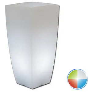 Comparateur de prix : Monacis - Pot lumineux carré mod. Agave 40x40 cm h 90 avec led Multico...