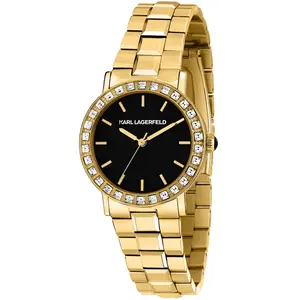 Montre Femme Karl Lagerfeld Crystal - R0553100508 Bracelet Acier Doré pas cher