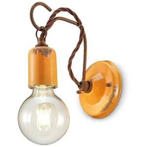 Comparateur de prix : ferroluce rétro Applique avec pendentif minimaliste, Jaune