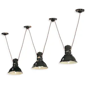 Ferroluce C1692-Suspension 3 lumières Céramique H22cm pas cher