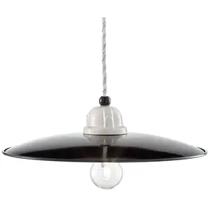 Ferroluce Suspension rétro C1612 noir-blanc pas cher