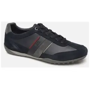 Geox Homme U Wells C Sneakers, Navy/Dk Burgundy, 39 EU pas cher