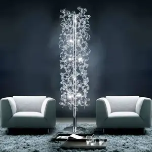 Metallux Lampe sur pied Crystal avec tige sertie pas cher