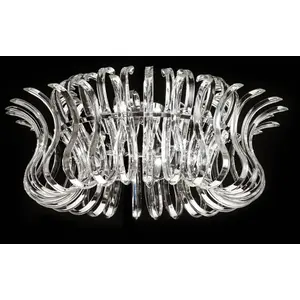 Metallux Plafonnier Wave en verre, diamètre 65 cmVendu parluminaire