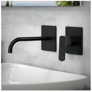 Teorema EDGE Bec mural pour robinetterie de lavabo : 220 mm, pour corps encastré, 8EC16BB, pas cher