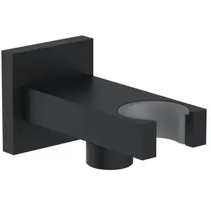 Teorema Raccord mural coudé avec support de douchette carré, SC018BB, pas cher