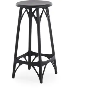Tabouret de bar A.I. Light - noir - Hauteur 65 cm Kartell