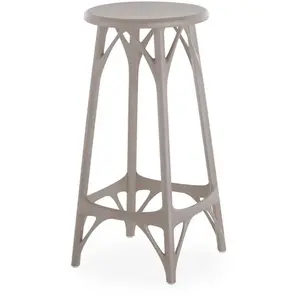 Tabouret de bar A.I. Light - gris - Hauteur 65 cm Kartell pas cher
