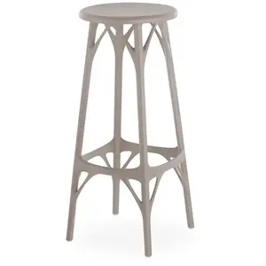 Tabouret de bar A.I. Light - gris - Hauteur 75 cm Kartell pas cher
