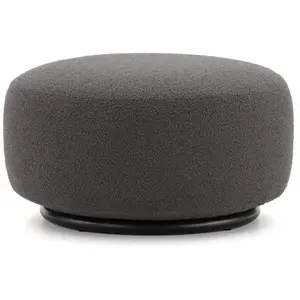 KARTELL pouf K-WAITING (Grey - Tissu bouclé et acier peint) pas cher