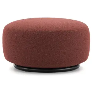 KARTELL pouf K-WAITING (Brick red - Tissu bouclé et acier peint)