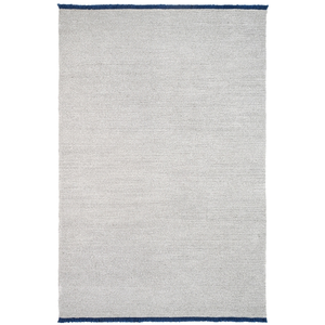 KARTELL tapis K-LIM 240 x 170 cm (Gris avec frange bleue - PET recyclé... pas cher