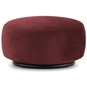 KARTELL pouf K-WAITING (Burgundy - Tissu chenille et acier peint)