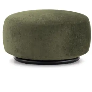 KARTELL pouf K-WAITING (Green - Tissu chenille et acier peint)