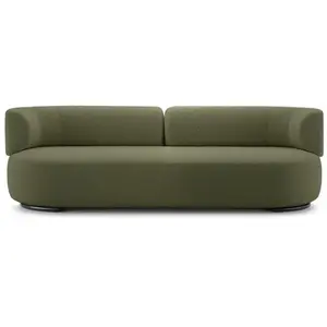 KARTELL canapé K-WAITING (Green - Tissu bouclé et acier peint)