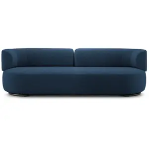 KARTELL canapé K-WAITING (Blue - Tissu bouclé et acier peint)