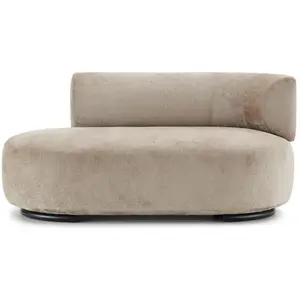 KARTELL canapé dormeuse K-WAITING PAOLINA DX (Beige - Tissu chenille e...