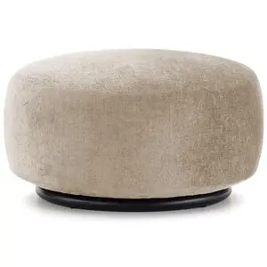 KARTELL pouf K-WAITING (Beige - Tissu chenille et acier peint)