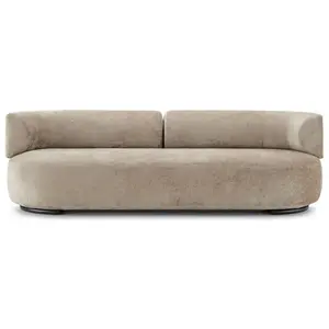KARTELL canapé K-WAITING (Beige - Tissu chenille et acier peint)