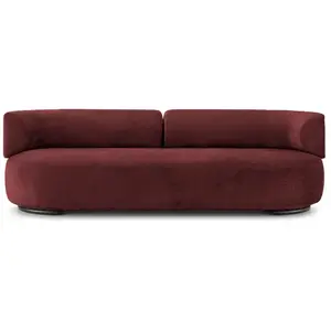 KARTELL canapé K-WAITING (Burgundy - Tissu chenille et acier peint)