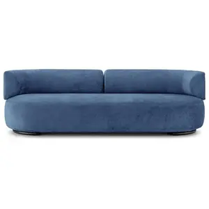 KARTELL canapé K-WAITING (Sky bleue - Tissu chenille et acier peint) pas cher