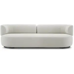 KARTELL canapé K-WAITING (Ecru - Tissu bouclé et acier peint)