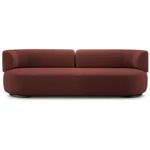 KARTELL canapé K-WAITING (Brick red - Tissu bouclé et acier peint) pas cher