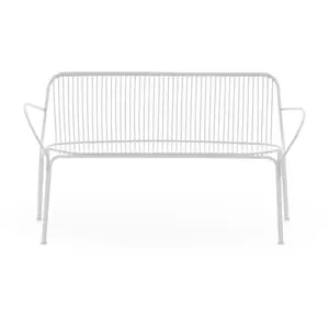 Canapé de jardin en acier blanc 121 cm Hiray - Kartell pas cher