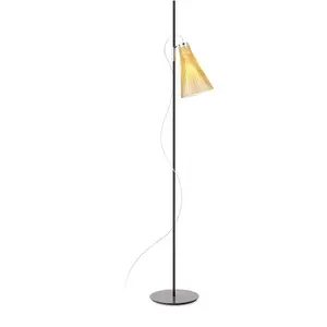 Kartell K-Lux lampe sur pied, à 1 lampe, noir/jaune pas cher