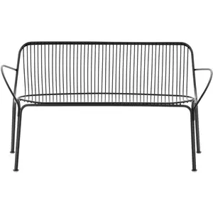 Comparateur de prix : Canapé de jardin en acier noir 121 cm Hiray - Kartell