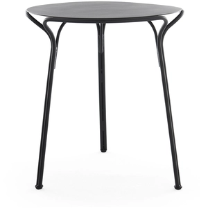 Table ronde de jardin en acier noir 65 x 72 cm Hiray - Kartell pas cher